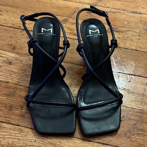 Marc Fisher black Dayne heel sandals size 6.5